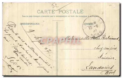 Bourbonne-les-Bains — Gallo-Romeinse Ruïnes — Librairie Dufey, Imprimeries Réunies, Nancy — Achterkant