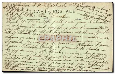 Sainte-Menehould (Marne) — Place de l'Hôtel de Ville — sala Charpentier — Verso