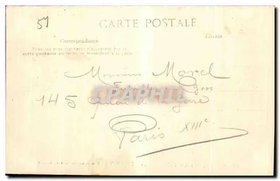 Epernay — Panorama van de wijngaarden Mercier — Uitgever B.P.D. n°40 — Achterkant