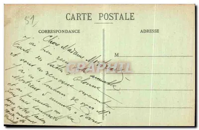 Vitry-le-François - Panorama (Lado Oeste) — n°34 — editor R. Ercoeur — Verso