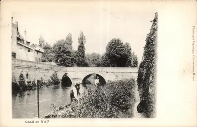 Canal de MAU — Ponte sobre o canal — Fototipo Lagrange, Châlons-sur-Marne