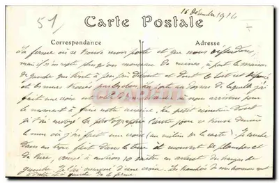 Ferma Pierquin, blisko REIMS, w październiku 1914 — Zbiór H. George, Reims — Rewers
