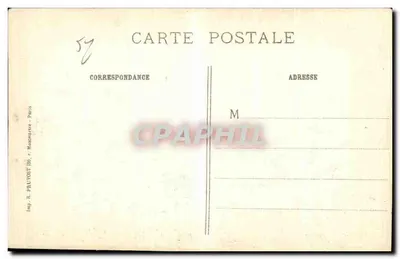 Prosnes (Marne) — Ruínas da igreja após a Grande Guerra 1914-15-16 — editor Benoist, Châlons-sur-Marne, n° 348 — Verso