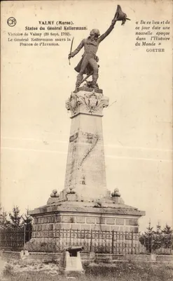Estatua do Geral Kellermann em Valmy (Marne) — Vitória do 20 de Setembro de 1792 — Edições OR