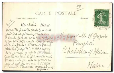 Troissy (Marne) — Interior do Templo após os bombardeios de Junho-Julho 1918 — Verso