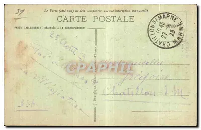 Chatillon-sur-Marne — Estátua do Papa Urbano II — Editor Wre Pienat — Verso