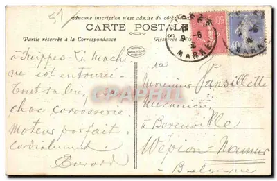 Suippes — Nouvelle École — Édition Plomion — Verso