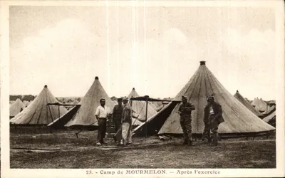Campo de Mourmelon — Após o exercício — Edição P. Mutte, Mourmelon-le-Grand