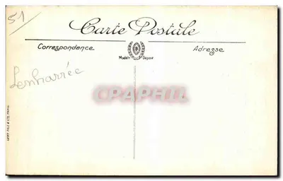 Batalha da Marne (6-13 Set. 1914) — Ataque ao Village de Lennharec ocupado pela Guarda Prussiana (Extrait de 'En Plein Feu') — Vise Paris n° 14 — Verso