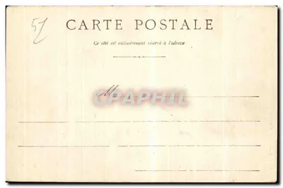 Bilhete postal antigo Batalha de Montmirail Militaria Napoleônica — Verso