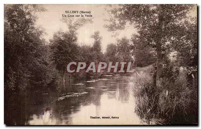Sillery (Marne) — Um Canto da Vesle — Thullier, editor, Reims