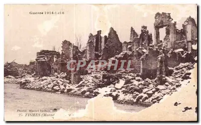 Bilhete postal antigo Fismes