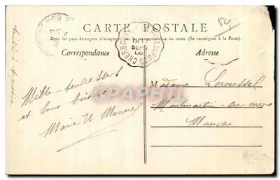Cherbourg — A Valle de Quincampoix — Coleção P. B. Cherbourg — Verso