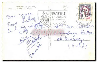 Granville (Manche) — Le Port de Pâche — Édition ROY — Rewers