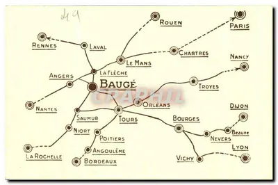 Hostellerie de la Boule d'Or — Baugé — Imp. Lemercier - Longué — Rückseite