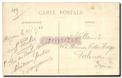 Angers — Most wiszący Basse-Chaîne przed katastrofą — L.V., fot. — Rewers