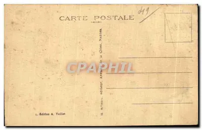 St-FLORENT-le-VIEIL (M.-et-L.) — Benedyktynski klasztor Mont-Glonne w 1850 (według litografii) — Rewers