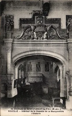 Intérieur de la Chapelle de La Bourgonnière — L'Oratoire — Saint-Florent-le-Vieil (Maine-et-Loire)