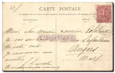 पौआंसे - पुराने टॉवर - संग्रह G. Drouard, संख्या 30 — पीछे