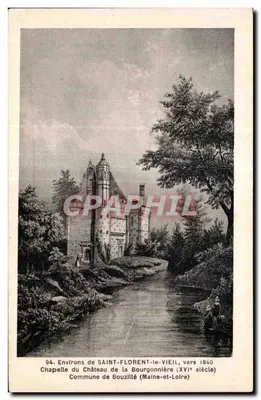 Chapelle du Château de la Bourgonnière — Saint-Florent-le-Vieil, vers 1840 — éditée à Nantes