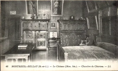 Montreuil-Bellay (M.-et-L.) — O Castelo (Mon. his.) — Quarto de Chartres — LL
