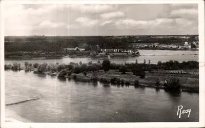 Vue sur les îles de la Loire — vers La Meilleraie — Rosy