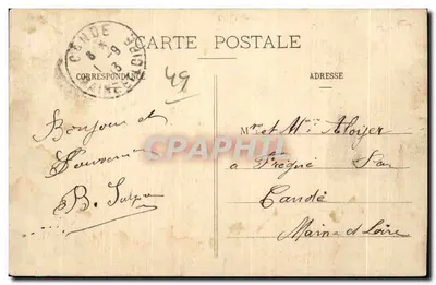 Le Lion-d'Angers (M.-et-L.) — Interno della Chiesa — Huet, editore, Le Lion — Verso