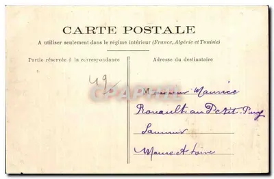 Saint-Florent (M. et L.) — Château de Moc-Barl — Fr. Vocicker, Sammur, déposé — Verso