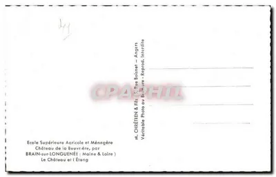 Château de la Beuvrière — Brain-sur-Longuenée, Maine & Loire — M. Chrétien & Fils — Rewers