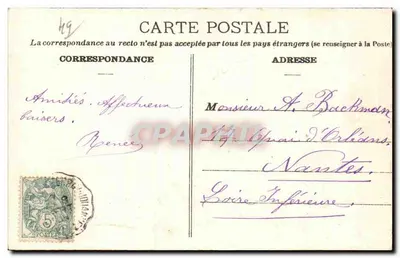 La Poitevinière (M.-ct-L.) — Zamek Rochecantin — Zbiór L. B. — Rewers