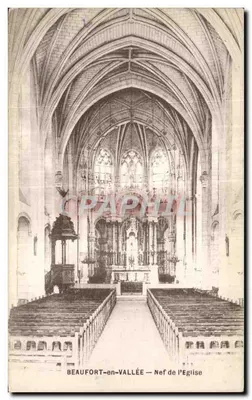 Beaufort-en-Vallée — Nef de l'Église — A. Bréger frères, Paris