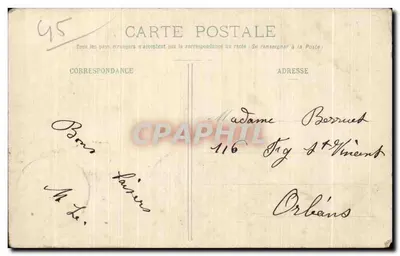 Jargeau (Loiret) — O Ponte Suspensa — Coleção L. Marchand, Sully-s/Loire — Verso