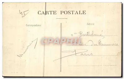 Orléans — Place du Martroi, Hotel des Postes — wydawca nieodczytelny, numer serii 491 — Rewers