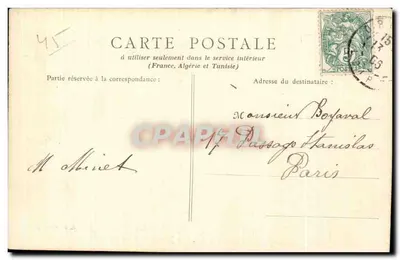 Orléans — Bas-relief da estátua de Joana d'Arc (a prisão) — B. P., Paris, n° 96 — Verso
