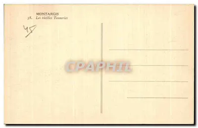Montargis — Las viejas Tanneries — C.F.M. — Reverso