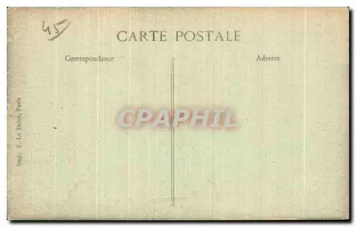 Pithiviers (Loiret) — O Square da Prefeitura e a Torre St-Georges — Imp. E. Le Delay, Paris — Verso