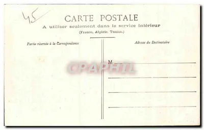 Montargis - O Castelo — editor não identificado, número de série não visível — Verso