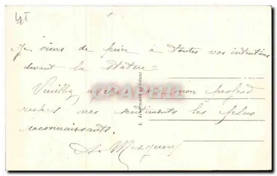 Orléans — Rue Jeanne d'Arc — widok katedry — Rewers