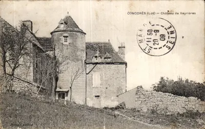 Bilhete postal antigo Concores (Lote) Castelo de Veryiers