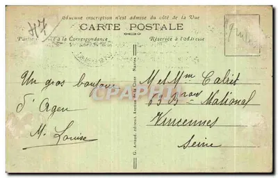 AGEN — O Palácio de Justiça — G. Arnaud, editor — Verso