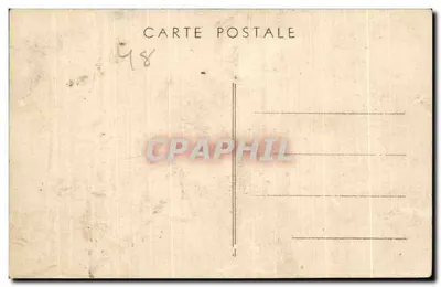 Bilhete postal antigo Lozere — Verso