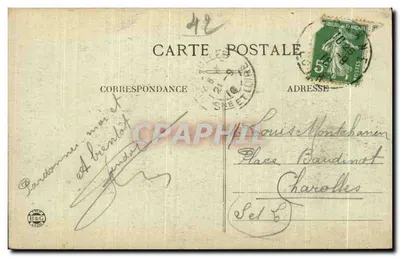 Roanne — O Teatro — Mme Lalay-Besacier, edição Roanne — Verso