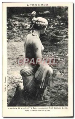 A VÊNUS DE BRIZET — estátua encontrada em Estrat, comuna de St-Just-sur-Loire — cliché A. Preynat