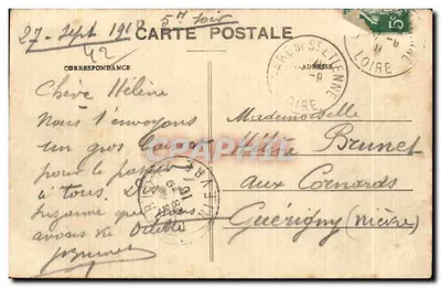 St-Étienne - Place Marengo - Prefektura — Wyd. R. Nuvelles Galeries St-Étienne, nr 466 — Rewers