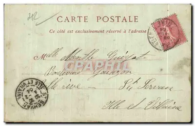 SAINT-ÉTIENNE. — Perspectief van de Rue Gambetta — Collecties ND. Fot. — Achterkant