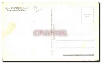 Saint-Étienne — Cités Beaulieu-Rond-Point — Editore VIAL — Verso