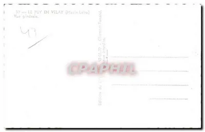 Le Puy-en-Velay — Vista geral — Edições do LYS, série 39 — Verso