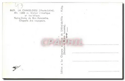 La Chaise-Dieu — Igreja de Nossa Senhora de Bon-Rencontre — Edição La Cigogne — Verso