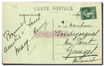 Góry Lignon w Évaras — między CHAMBON-de-TENCE a TENCE (Hte Loire) — n° 309 — Rewers