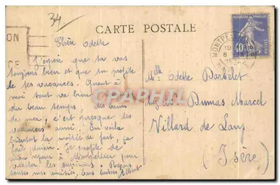 Sète - Algemene uitzicht en Fort Richelieu — Queyssac & Cie, n° 34 — Achterkant